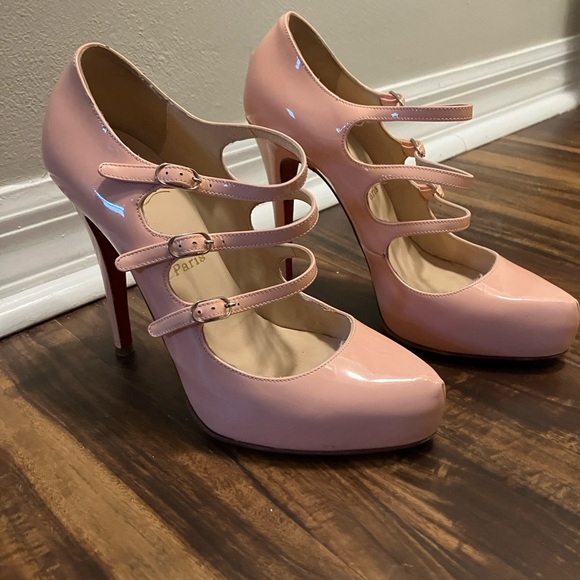 Christian Louboutin Pink Heels. Size 38 (fits like 7.5) - Picture 2 of 13